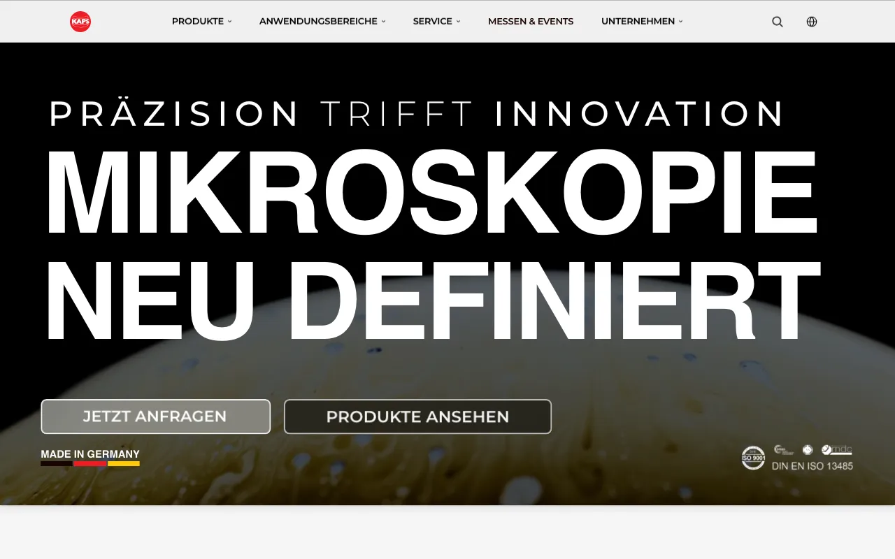 Website von Karl Kaps, gebaut von ADYOUCATE